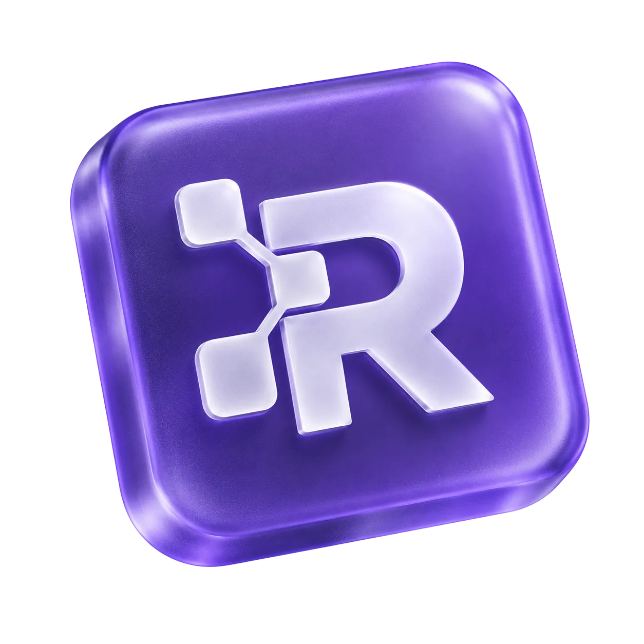 RyCo Digital purple 3D brand icon representing digital marketing and web development services